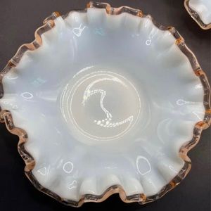 2 Fenton Rose Crest Candy Dish

Vintage FENTON Rose Crest Bowl/Dish